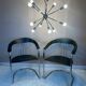 Sputnik chandelier Space Age design 70s