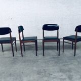 Mid-Century Dutch Design Dining Chairs, 1960s, Set of 4