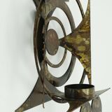 Henrik horst denmark wall candle holder iron brutalistic style