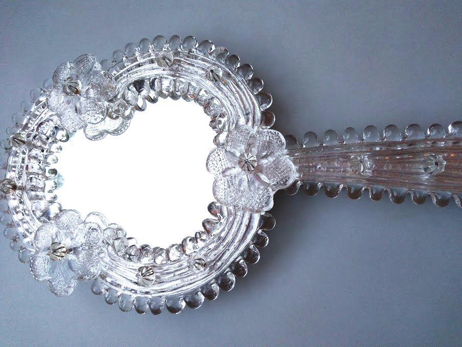 Mirror opposite main Venetian murano 17x32cm