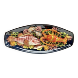 Large Vallauris slip dish 57x25 cm lobster fish