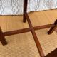 Table d'appoint haute et ronde vintage