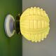 Vintage Art Deco globe wall light in pale green opaline.