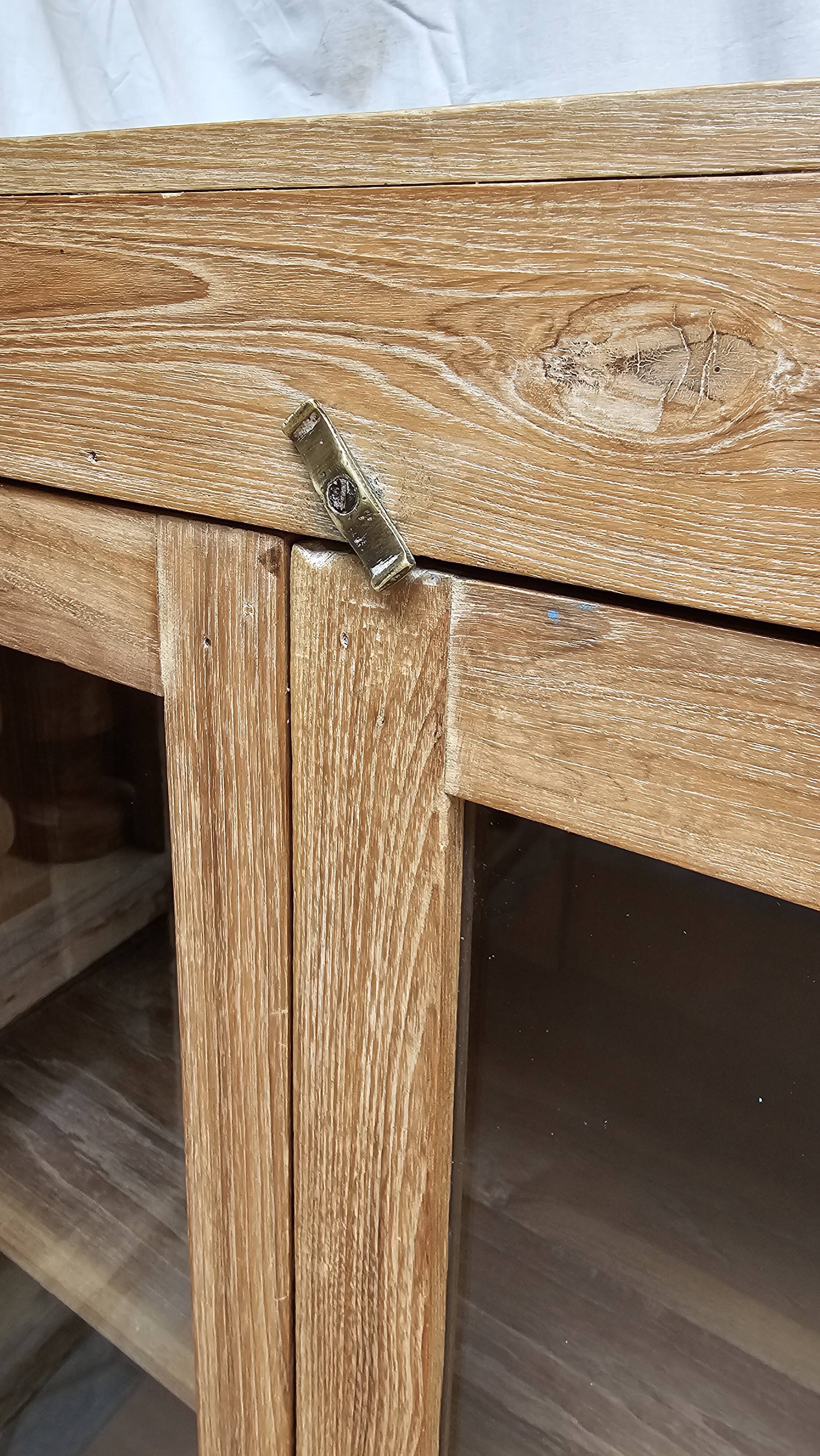 Natural Burmese teak sideboard