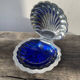 Metal shell butter dish