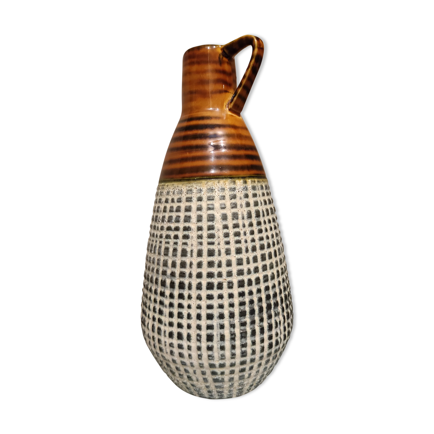 Vintage West Germany ceramic vase signed numbered