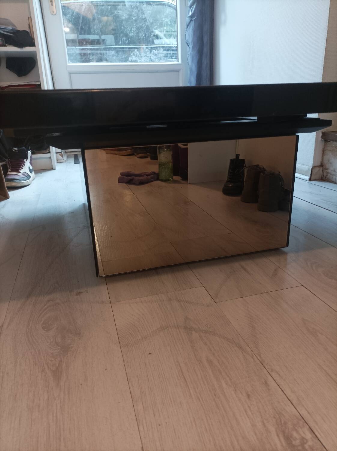 Table basse loupe d'orme Paul Michel