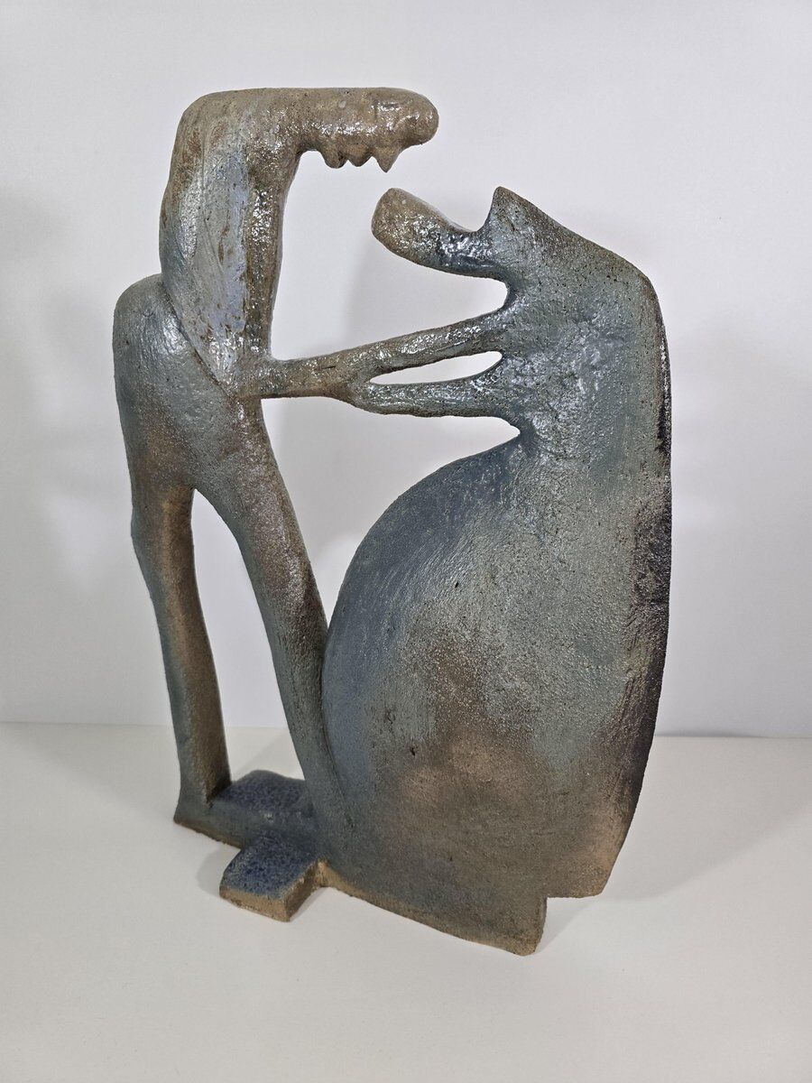 Ceramic sculpture by Colette Coussy, France, 1980