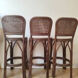 Rattan bar stools