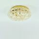 Large Mid-Century Amber Bubble Glass Ceiling Light by Helena Tynell, 1960s