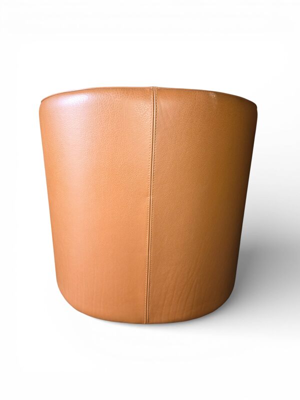 Fauteuil club Bournas Paris en cuir coloris camel