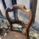 Paire de chaise anciennes en bois cannage Louis Philippe XIXème / chaise cannées