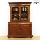 Bibliothèque ancienne anglaise en acajou