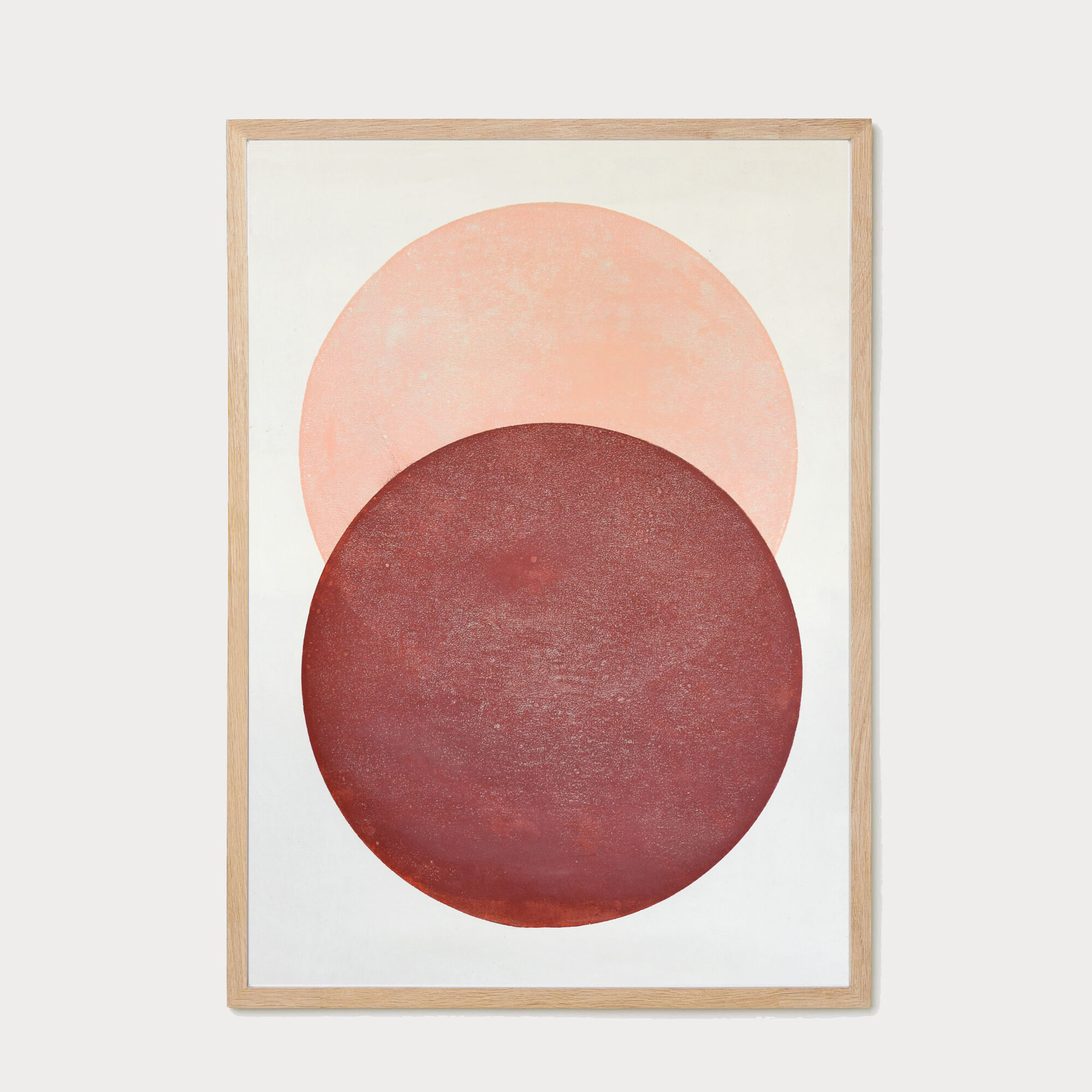 Painting on paper 50x70cm •Pink moon • signed Eawy