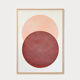 Painting on paper 50x70cm •Pink moon • signed Eawy