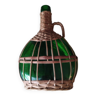 Carafe in its woven basket