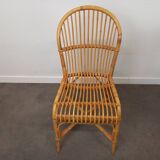Desk and its rattan chair