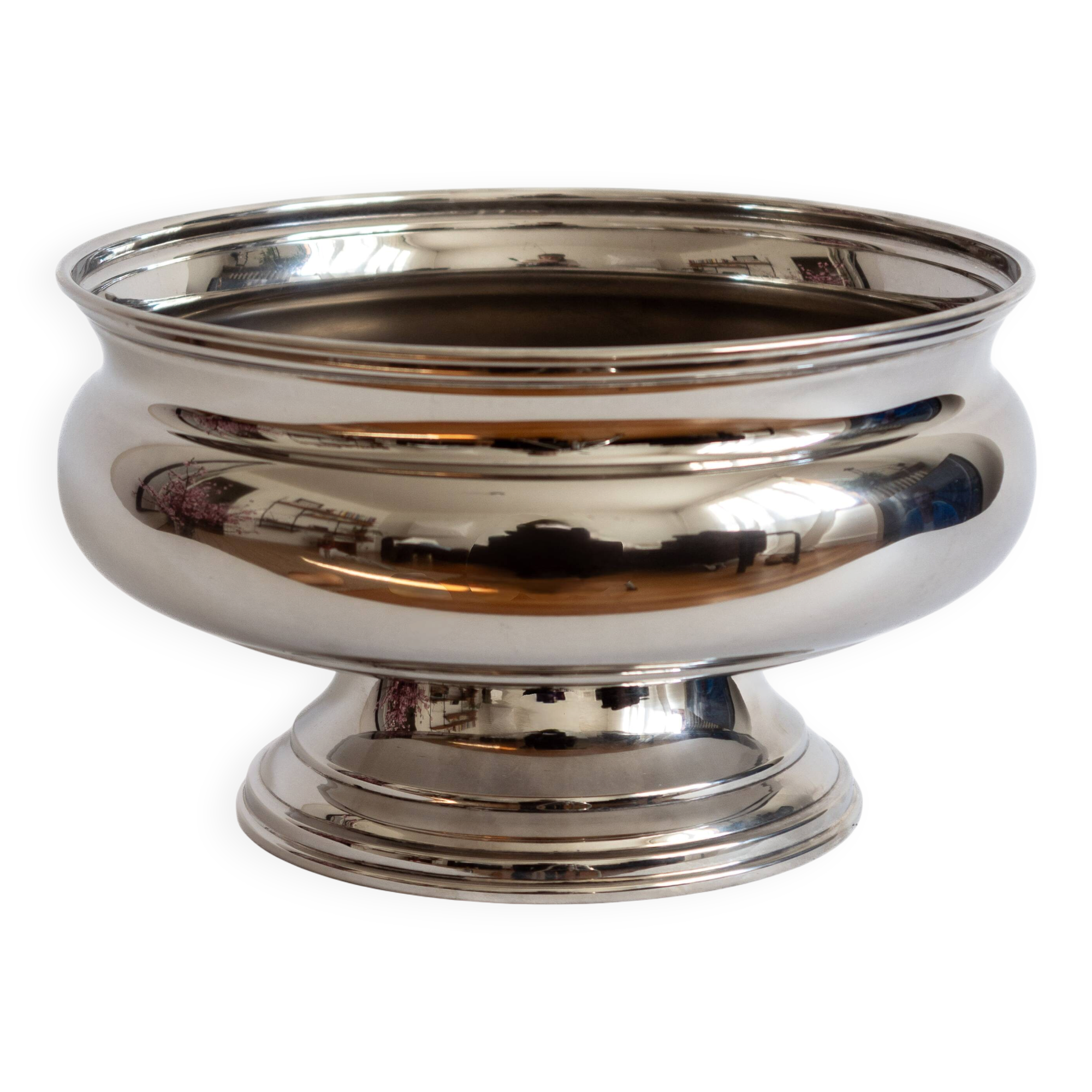 Vintage silver-plated champagne bowl – Italy, 1960s