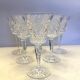 6 Cut crystal wine glasses