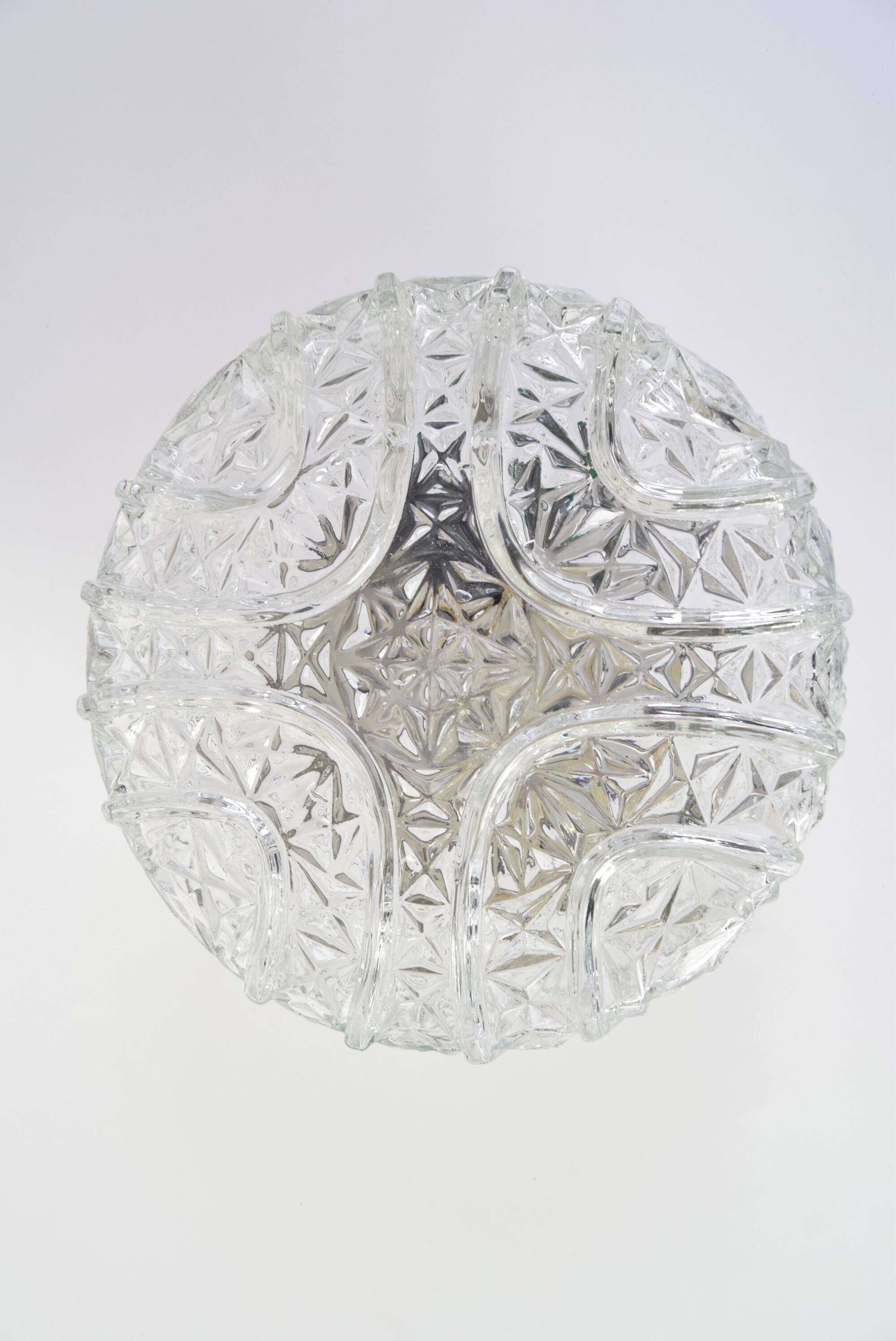 Mid-century round ceiling light, 1980s.