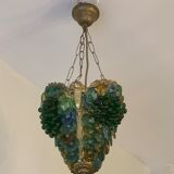 Chandelier in Italian glass paste Murano art deco