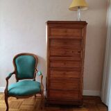 19th century pitch pine weekly style secretary
