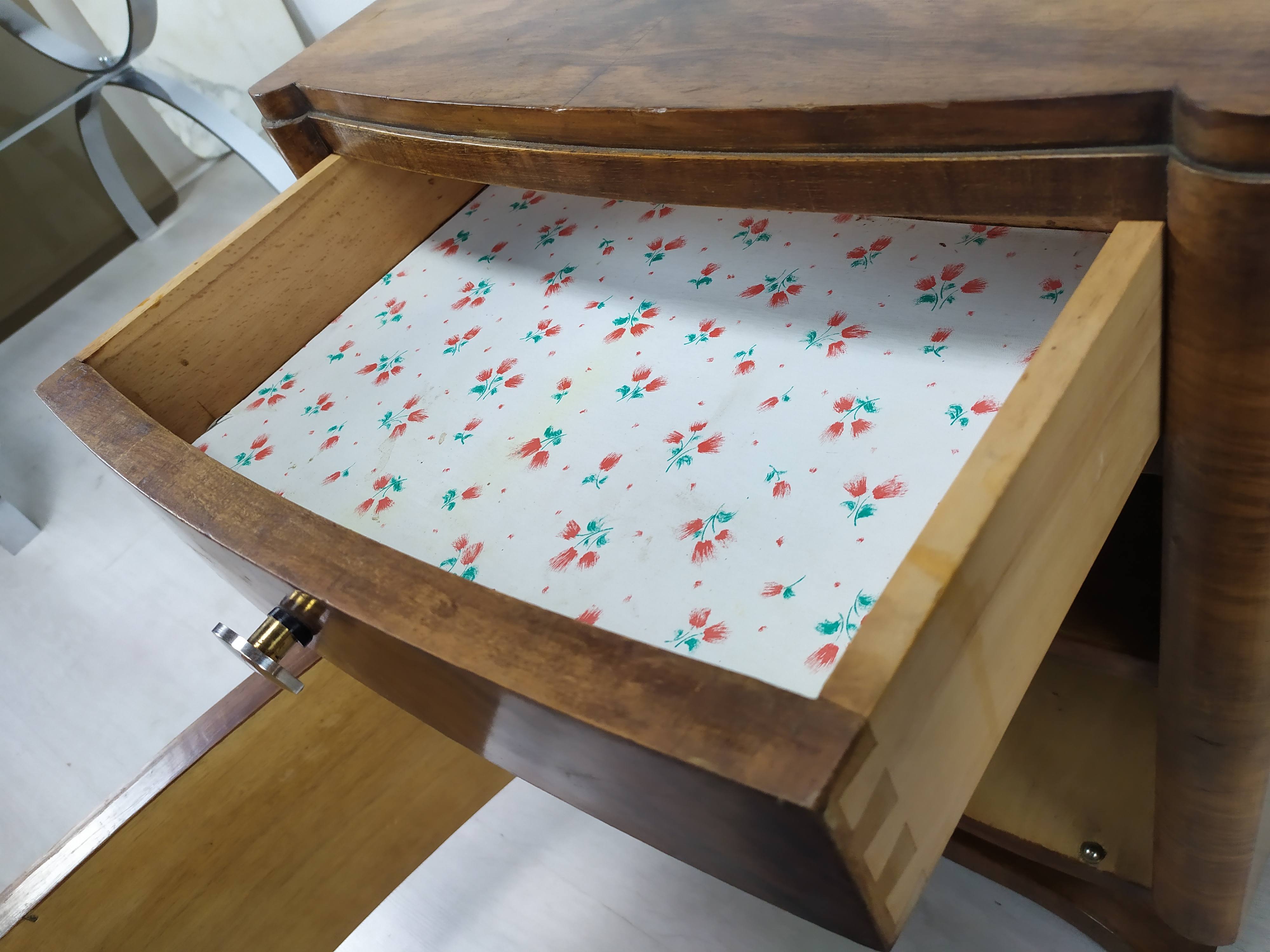 Pair of art deco bedside tables