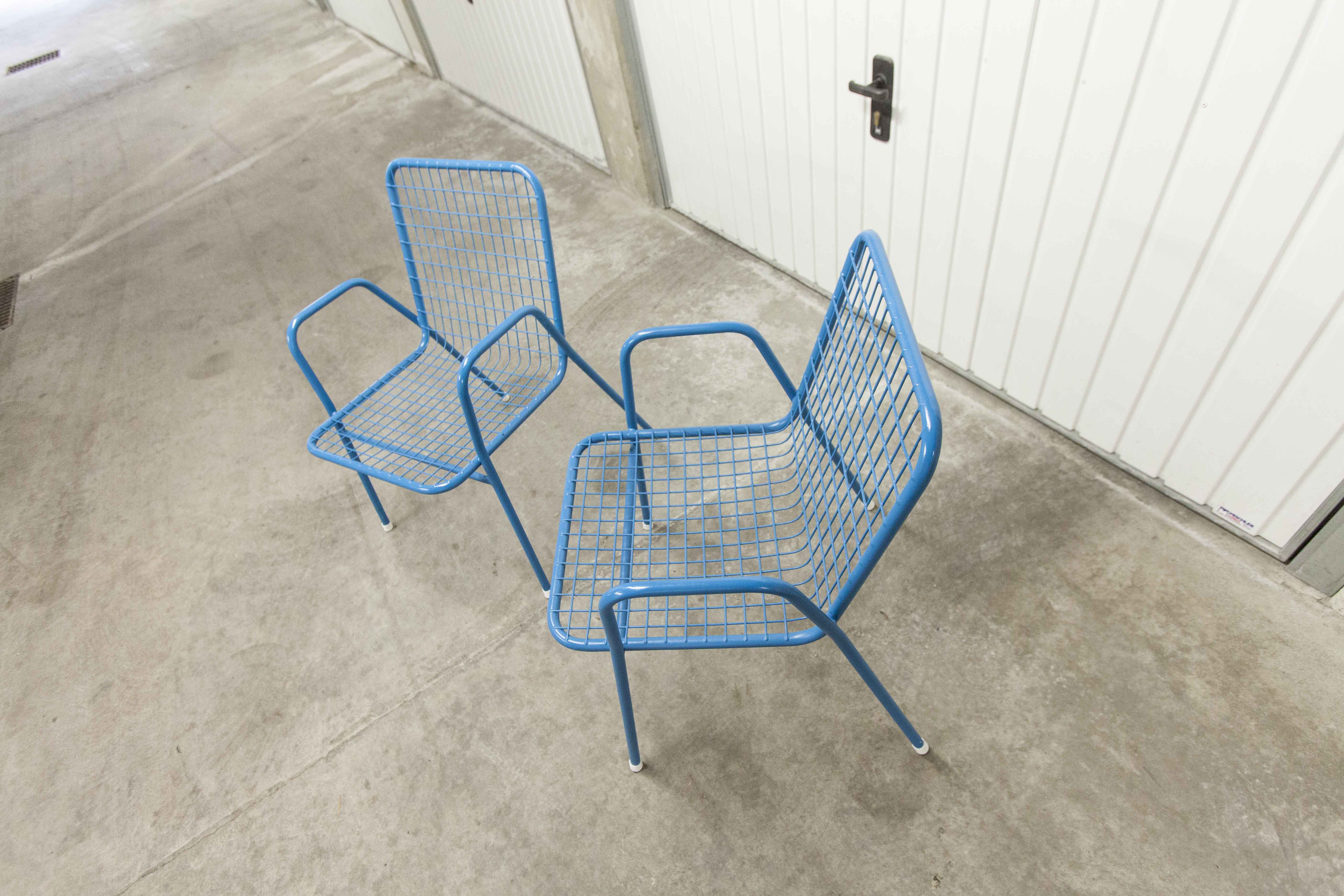 Pair Emu armchairs model rio restored 1960