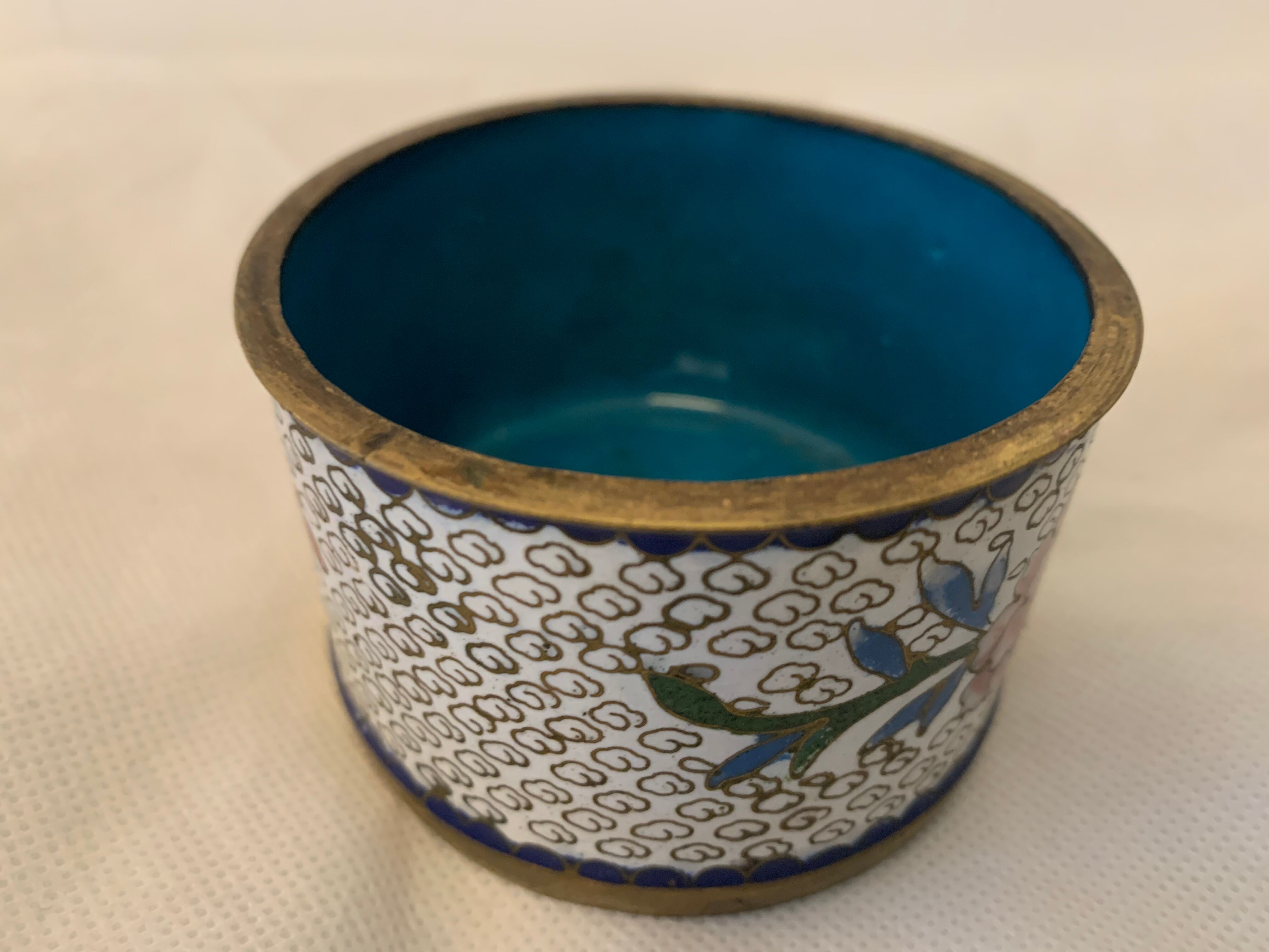 Asian enamels partitioned box