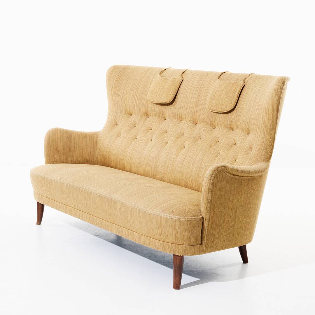 CARL MALMSTEN SOFA "Patronen", with marking AB OH Sjögren SWEDEN