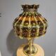 Felipe Derflingher table lamp, amber 1960,70