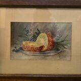 Tableau nature morte à l’ananas