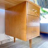 Vintage Scandinavian Formica Desk with 3 Drawers from the 70s