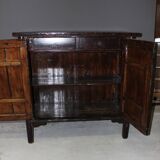 Chinese Lacquered Wood Cabinet Circa 1900