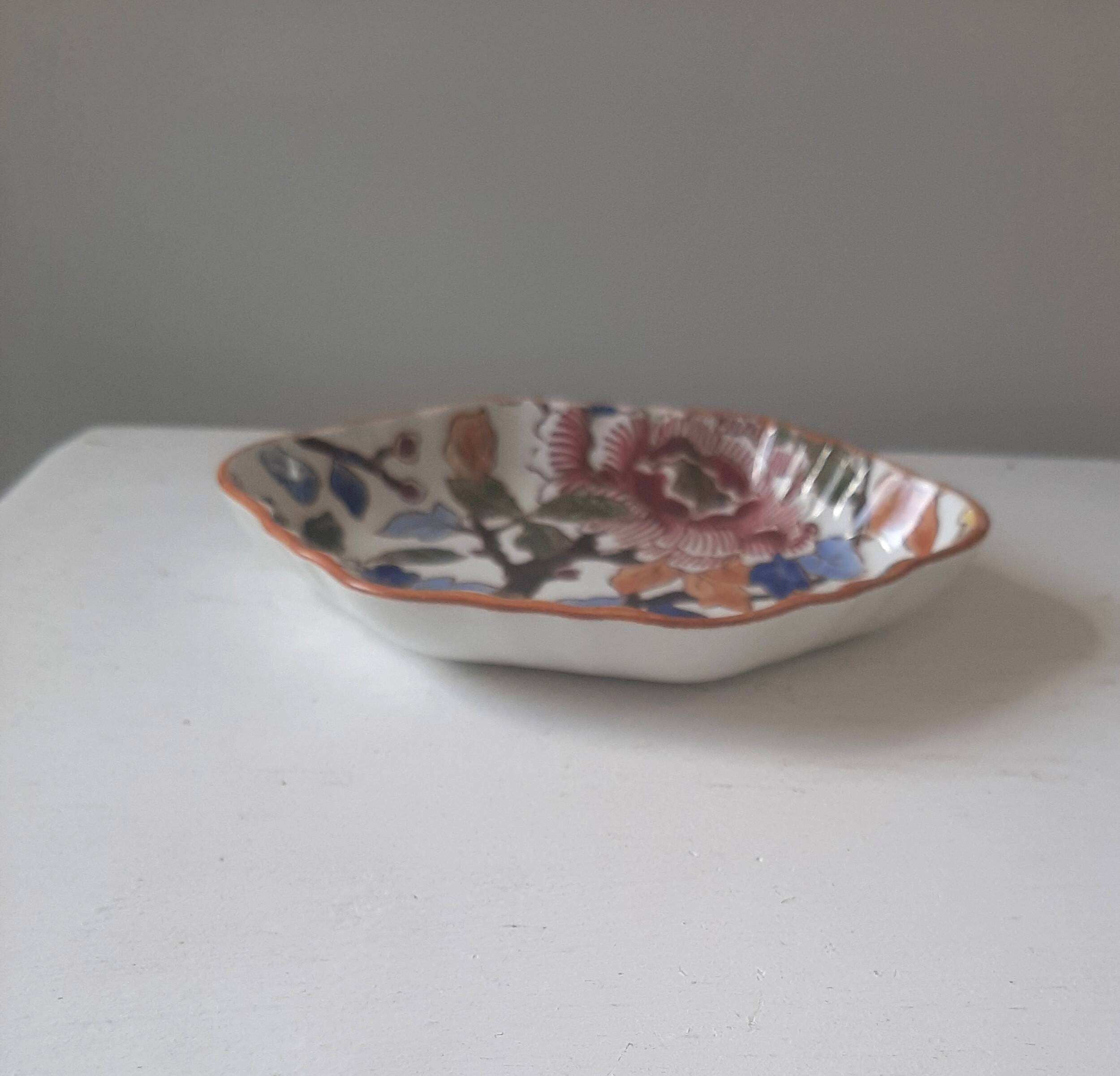Gien bowl with peony decoration