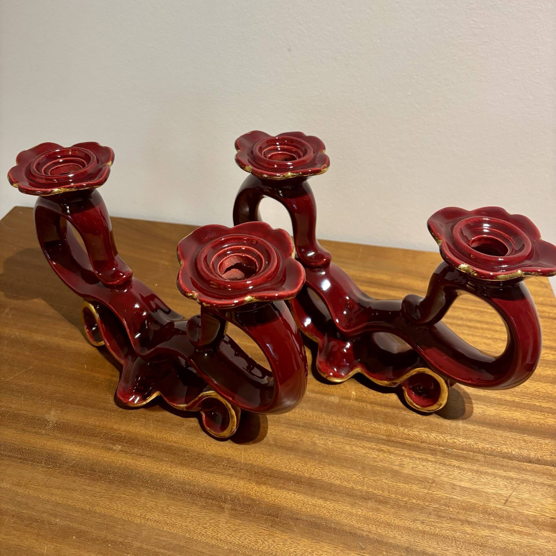 Pair of ceramic boudoirs S.R Bonome