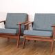 Paire de fauteuils danois en teck