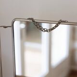 Vintage triptych barber mirror
