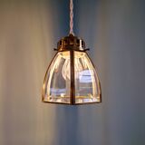 Suspension design en laiton et verre transparent (5 disponibles)