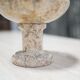 Pair of vintage jasper stone candle holders