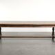 Large antique English oak farmhouse XXL dining table from the 19th century