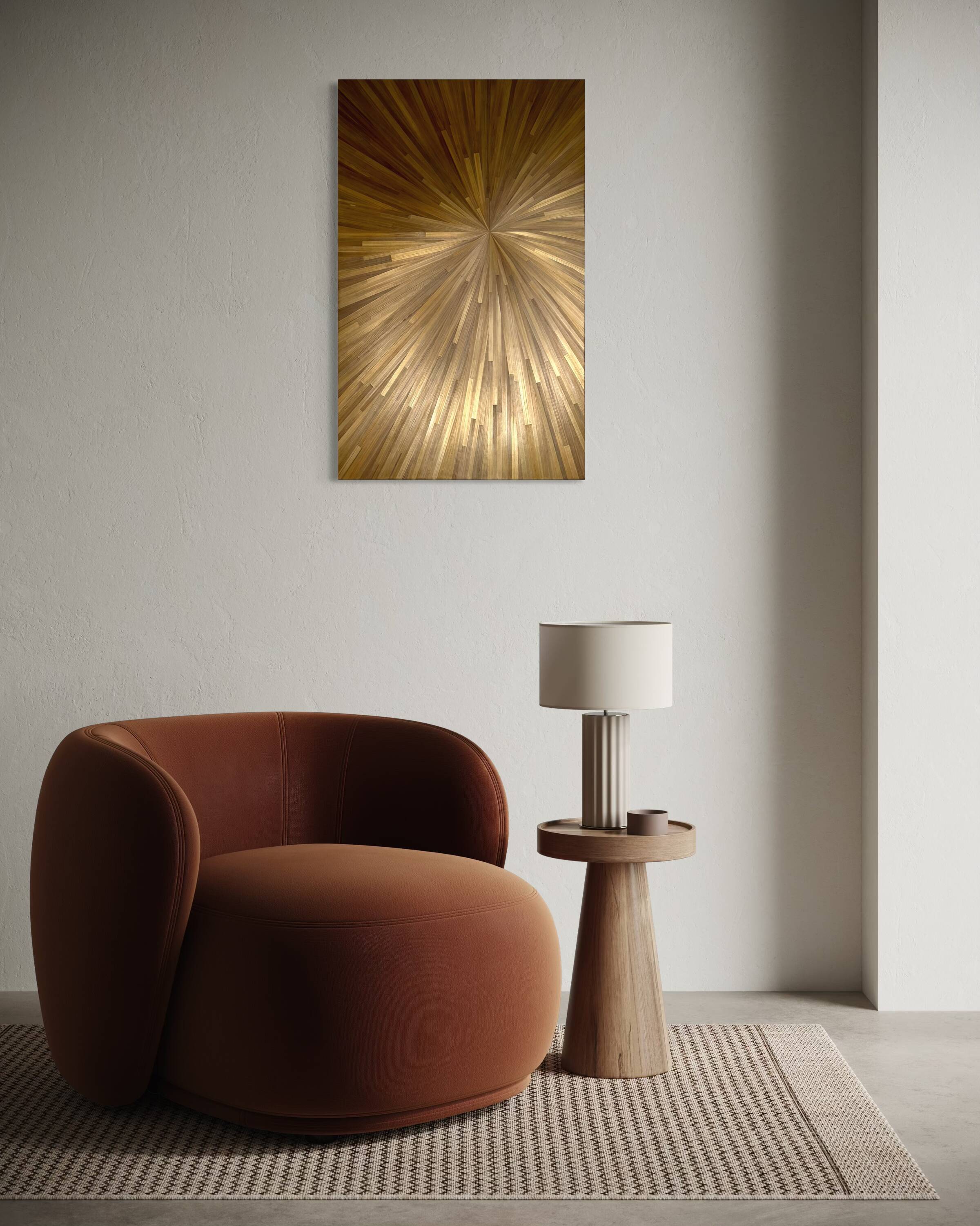 Bronze sun painting