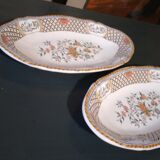 Lot of 2 oval dishes Gien exception Rouen Saintfoin numbered