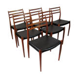 Set of 6 chairs teak MÖLLER