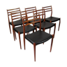 Set of 6 chairs teak MÖLLER