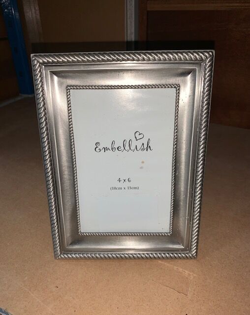 Silver Brass Photo Frame