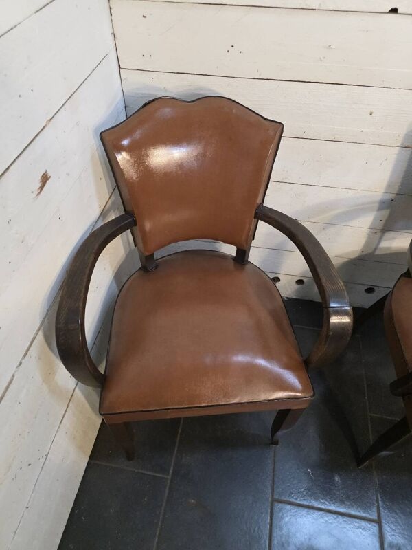 Paire de bridges des années 50 modèle moustache