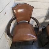 Pair of 1950s moustache-style bridge glasses