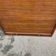 19th century oak notary's folder with curtain