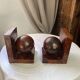 Pair of bookends, sphere, Art Deco